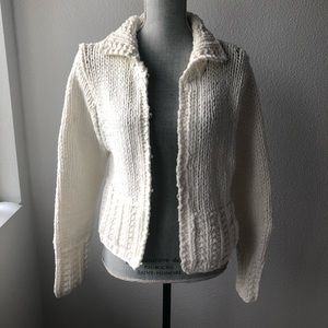 Kenji Natural White Knit Sweater